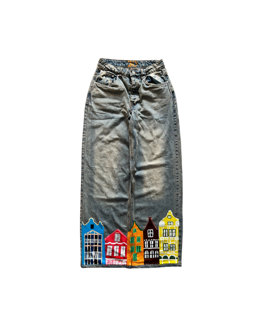 PUNDA SKYLINE DENIM PANTS