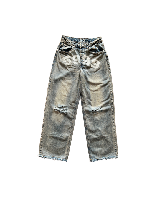 5999 DISTRESSED DENIM PANTS